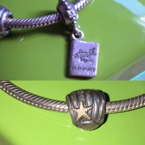 Pandora bracelet + 2 charm